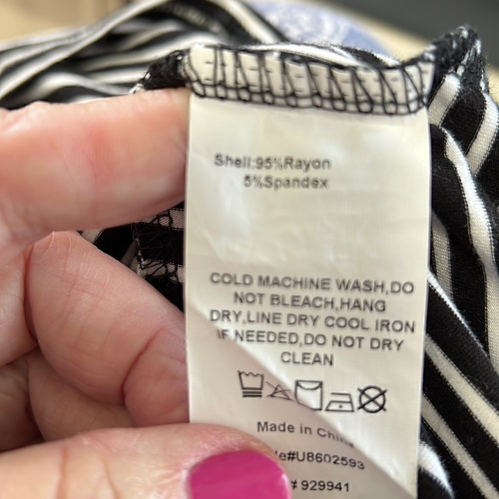 Suzanne Betro Soft Long Sleeve Stripe M - Picture 8 of 8